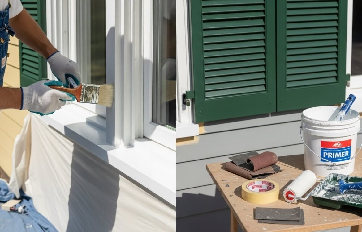 How to Paint House Trim Shutters Professionally