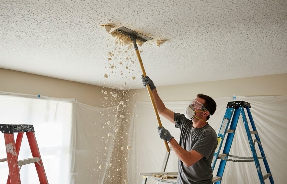 Dealing with the “Popcorn” Problem A Safe Guide to Smooth Ceilings